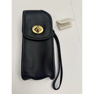 Coach Vintage Leather Cell Phone Case Wristlet Or Belt Bag Pouch 7x3x1" NWT